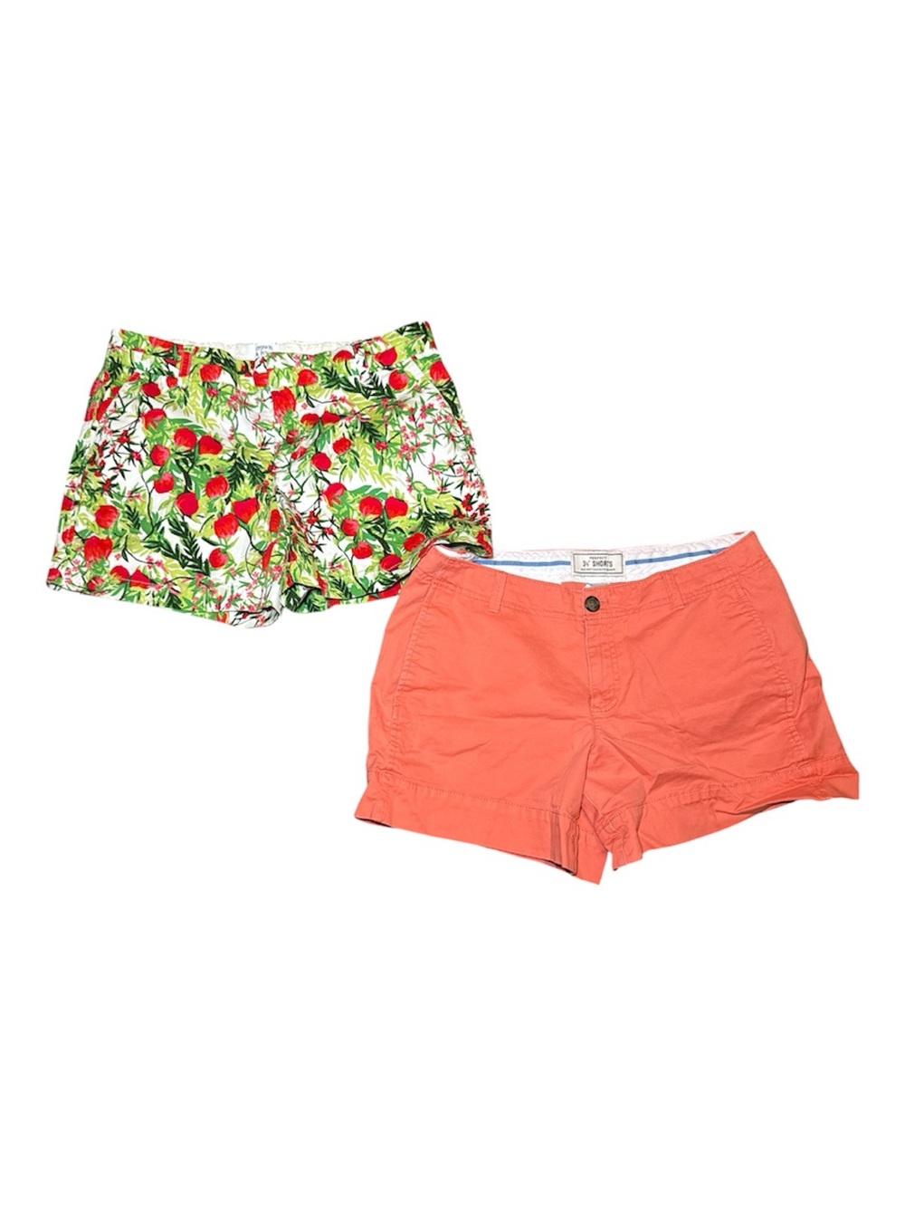 Crown & Ivy x Old Navy Women's LOT OF 2 Chino Shorts Size 8